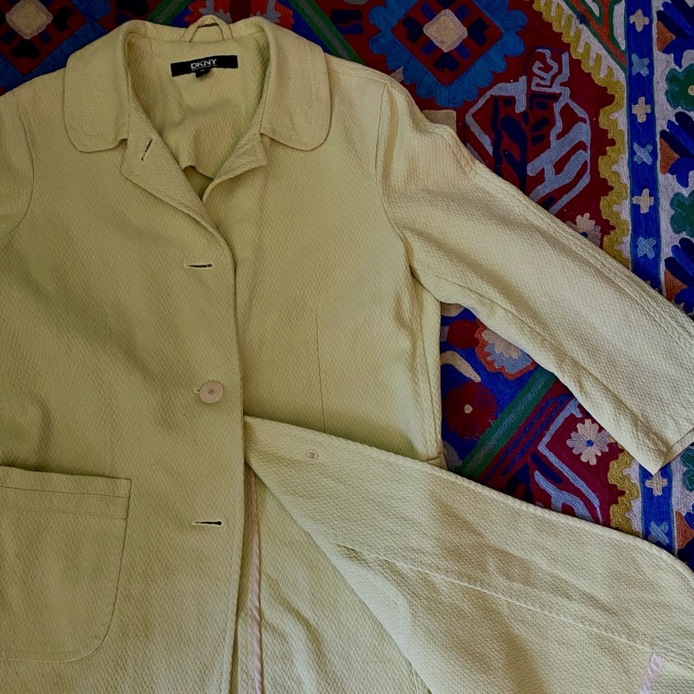 DKNY Citron Cotton Spring Coat, Sz 10
